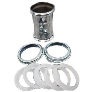 Keeney Double Slip 1-1/2 In. Chrome-Plated Brass Straight Coupling [101]